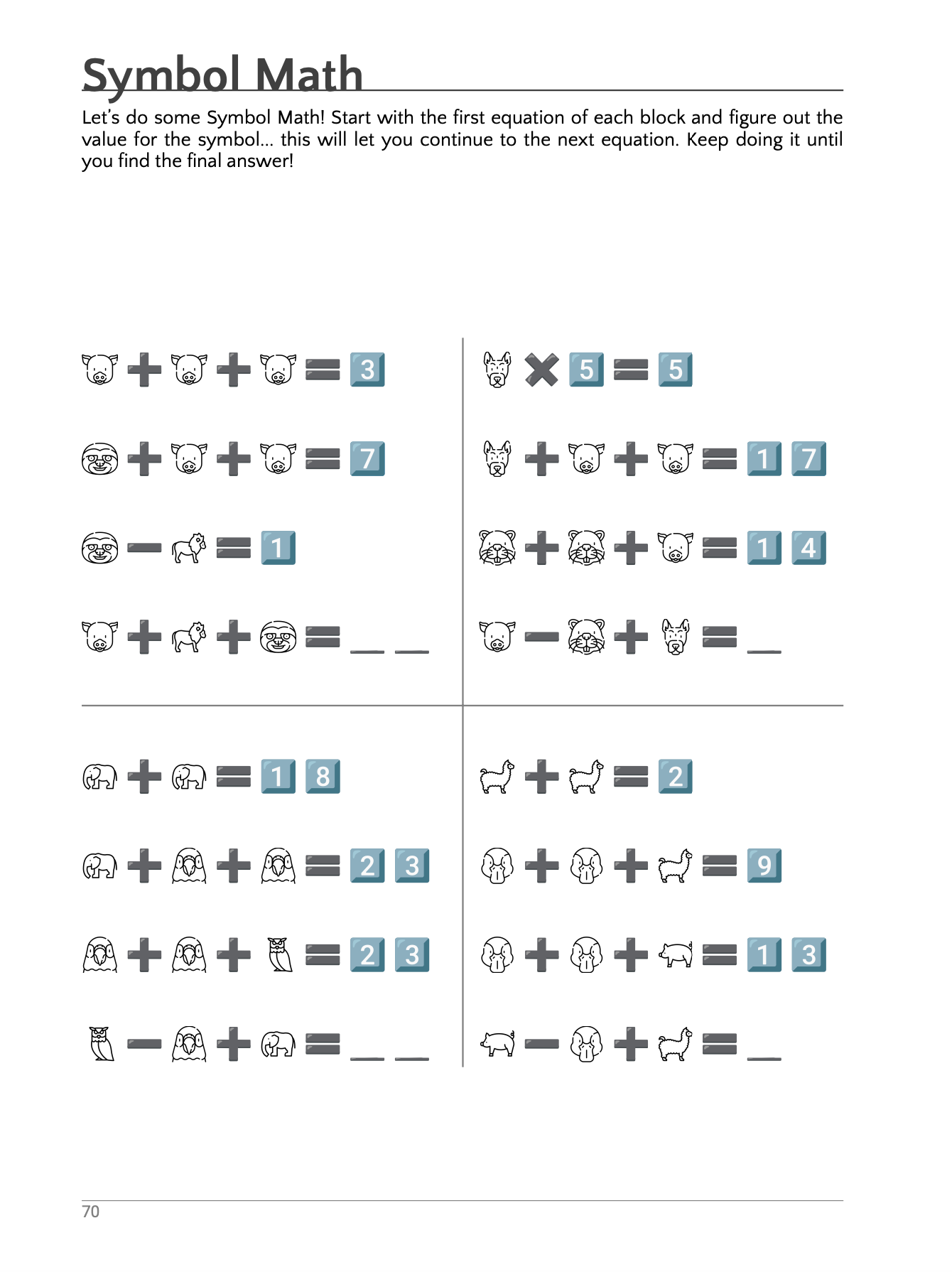 Premium Personalized Animal Activity Book